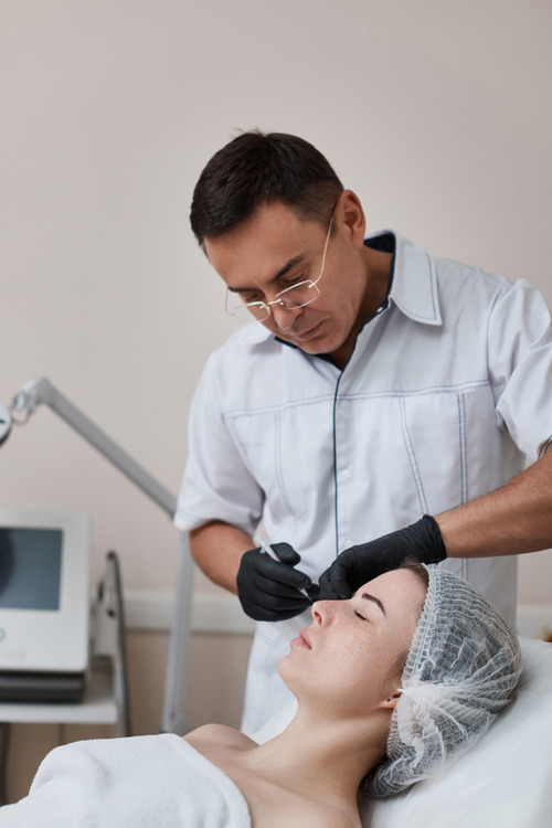woman receives cosmetic botox injection in face 2023 07 07 19 17 26 utc 1 Facial Injection