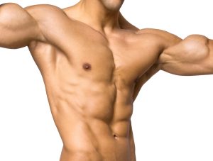 mans upper body