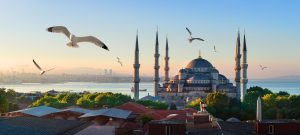 Mosque and Bosphorus in Istanbul Mosque and Bosphorus in Istanbul